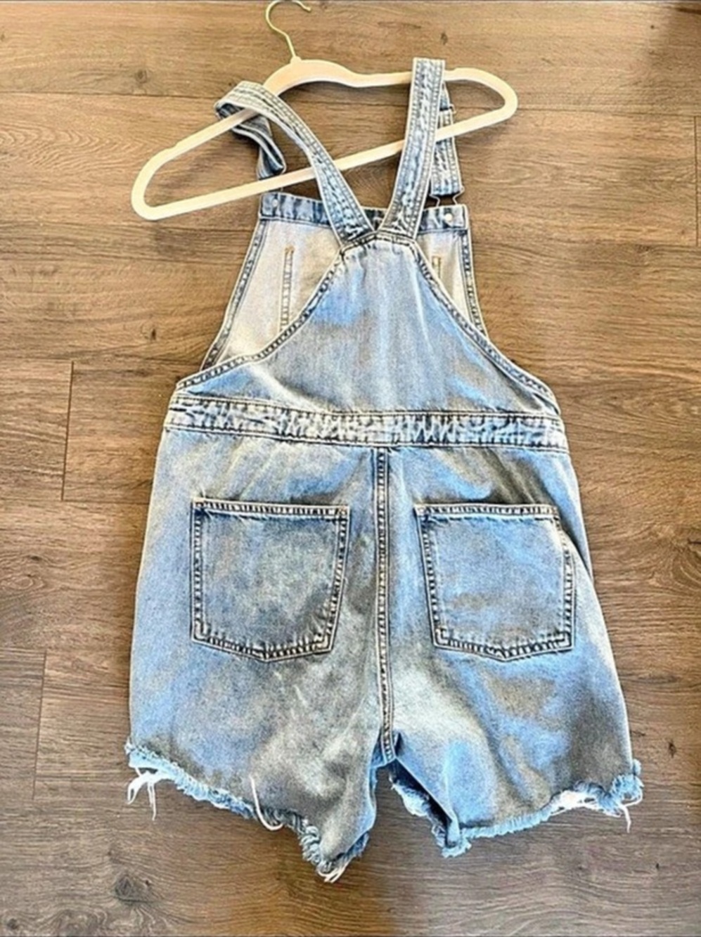 Denim Short Overalls - Picture 2 of 5